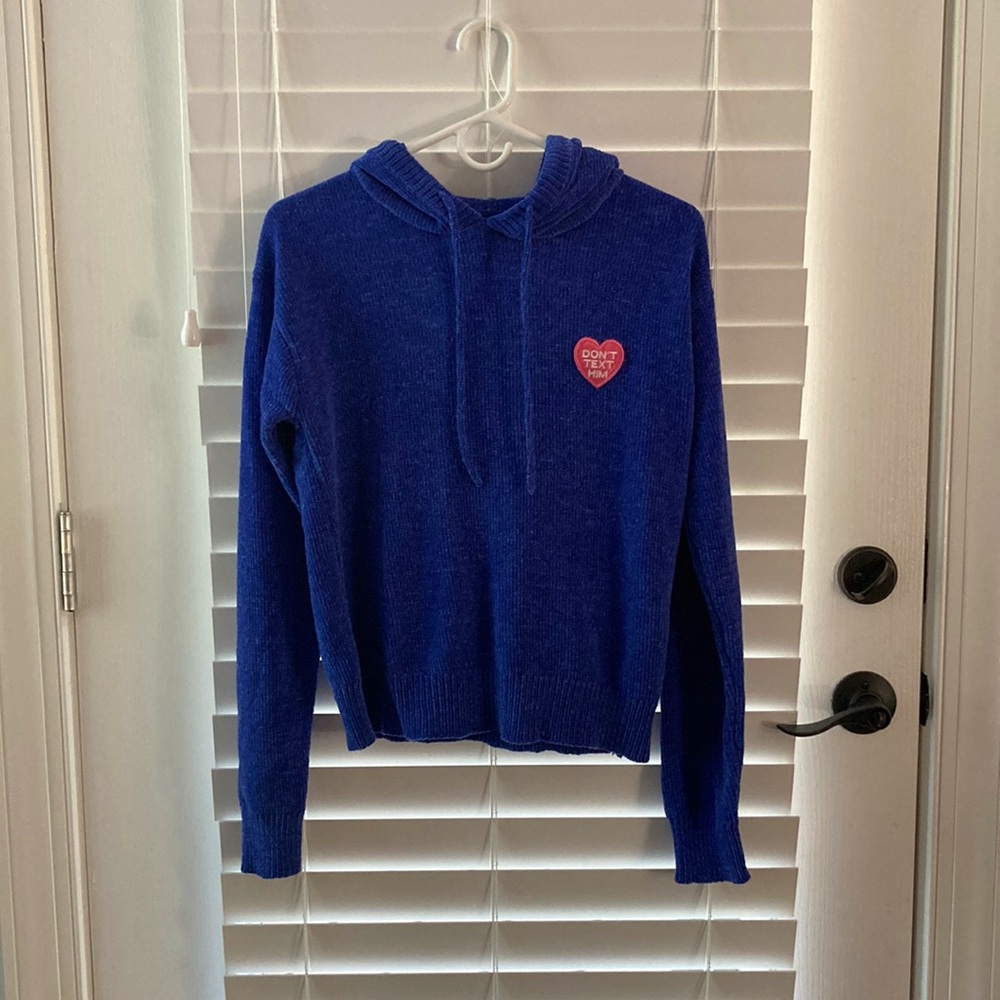 Joe Boxer Juniors Winter Hoodie/Sweater in Royal Blue